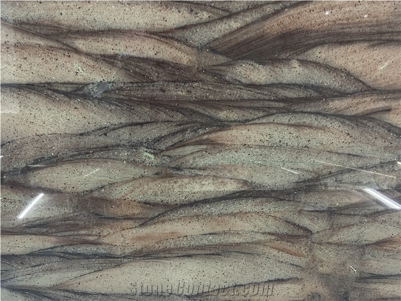 Red Colinas Quartzite Slabs 20Mm Thick For Accent Wall