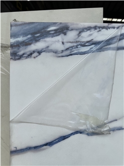 LY029  Calacatta White Quartz Slabs Artificial Stone Slab