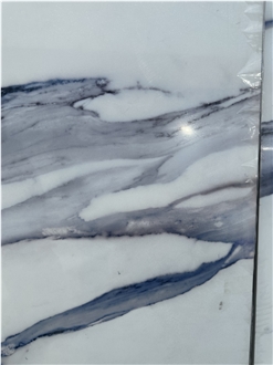 LY029  Calacatta White Quartz Slabs Artificial Stone Slab