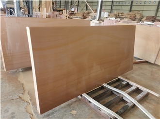 China Yellow Wood Grain Sandstone Wall Tiles