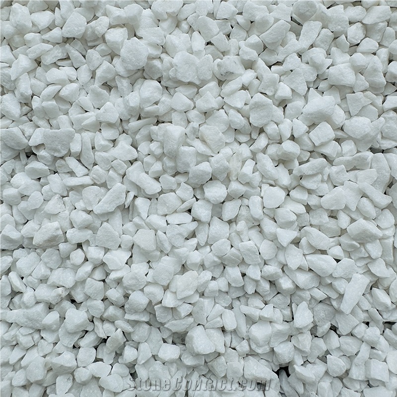High Hardness White Marble Crushed Stone, Gravel