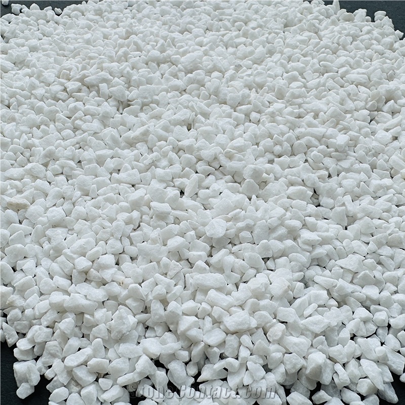 High Hardness White Marble Crushed Stone, Gravel