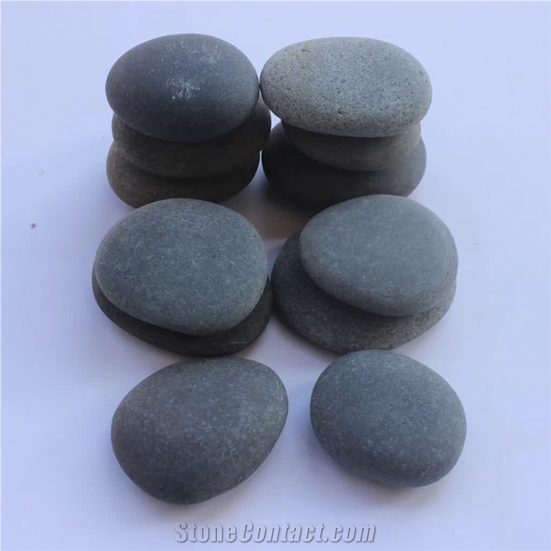 Natural Black Pebble Stone For Landscaping Design Projects