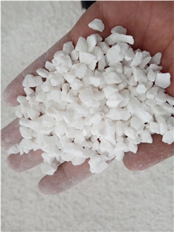 Pure Snow White Marble Aggregates Chips