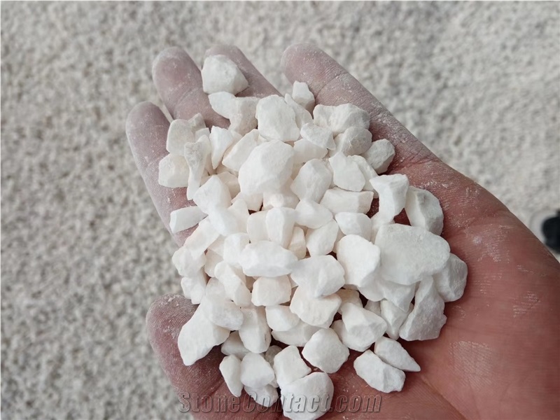Pure Snow White Marble Aggregates Chips