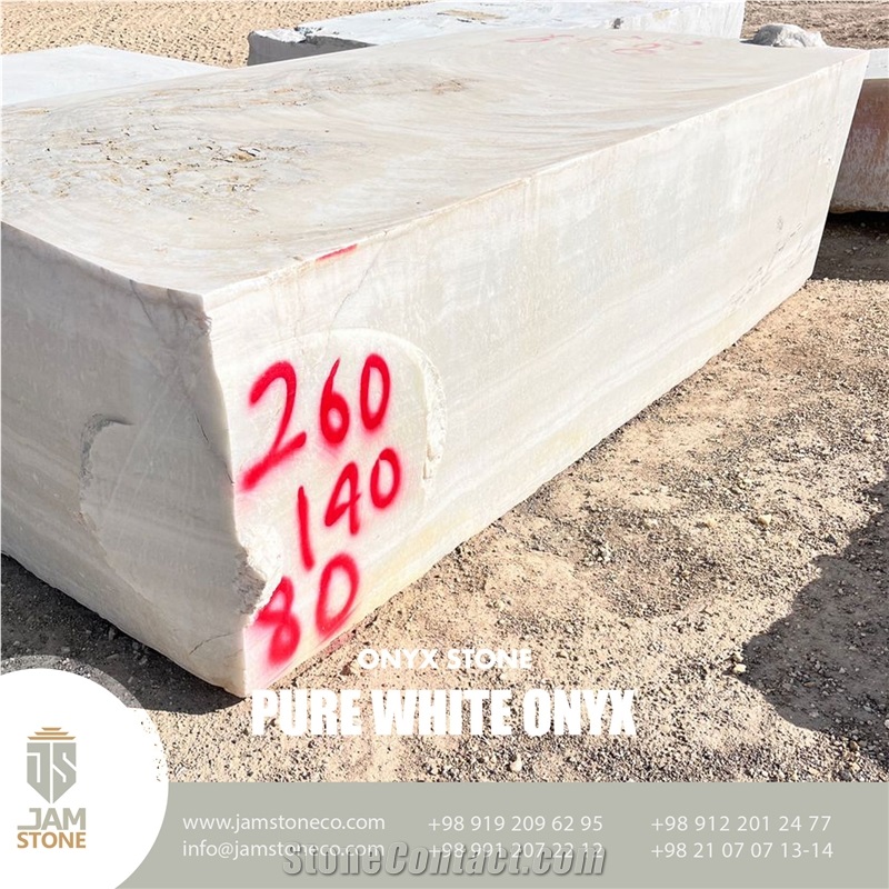 Pure White Onyx Blocks