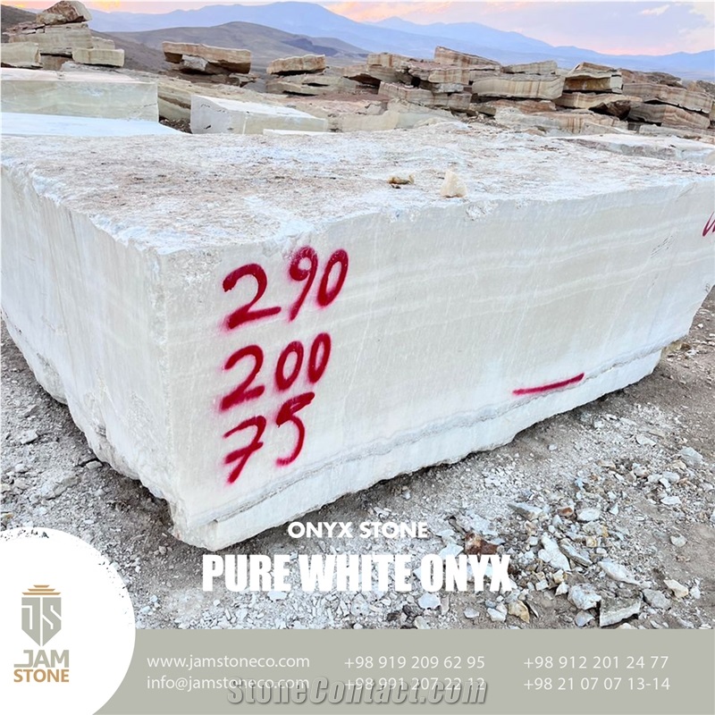 Pure White Onyx Blocks