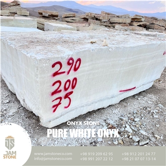 Pure White Onyx Blocks