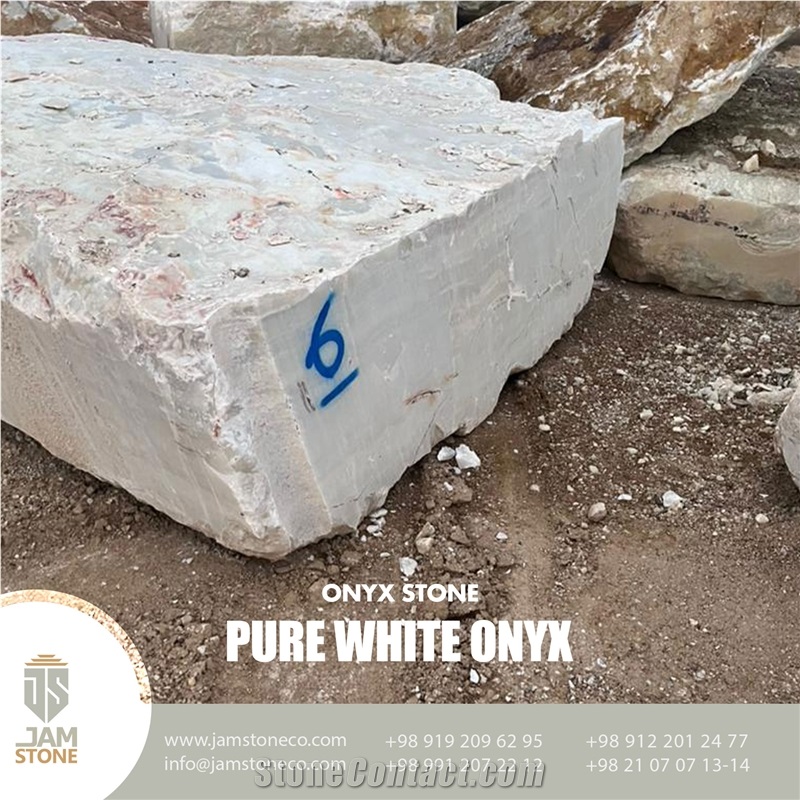 Pure White Onyx Blocks