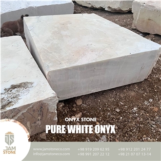 Pure White Onyx Blocks