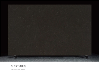 Brown Black Imitation Marble Floor Artificial Stone Slabs