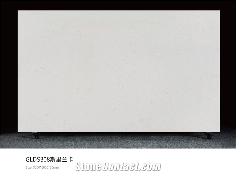 Gray Tone Color Imitation Marble Floor Quartz Slabs