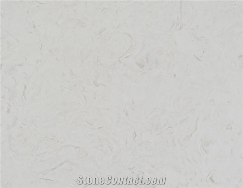 Milk White Color Imitation Marble Floor Artificial Calacatta
