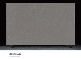 Plain Grey Fish Belly Marble Pattern Artificial Stone Slabs