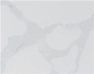 Pure White Artificially Created Marble Texture Quartz Slabs