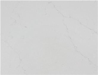 Pure White Marble Pattern Quartz Slabs