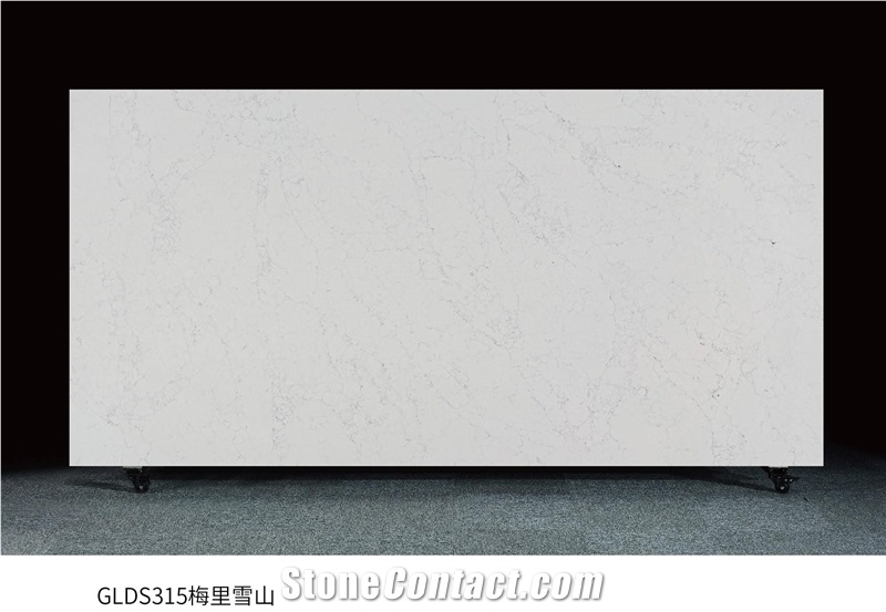 White Striped Sesame Gray Artificial Calacatta