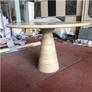 Customized Style Beige Travertine Table