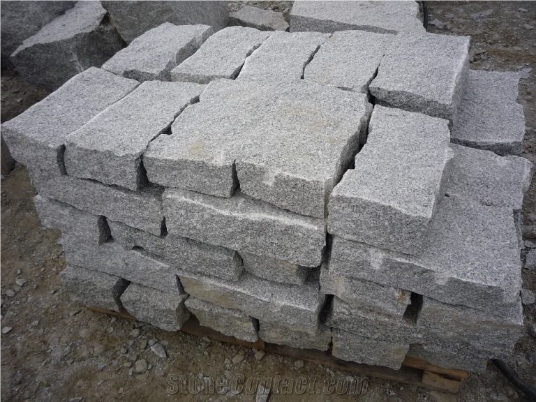 Grey Granite Split Cobble Stone