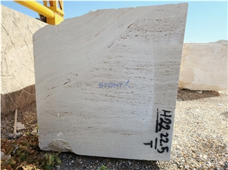 White Travertine Block