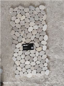 Sliced Pebble Mosaic Tiles