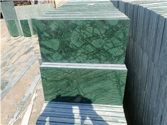 Forest Green Marble Floor Tile