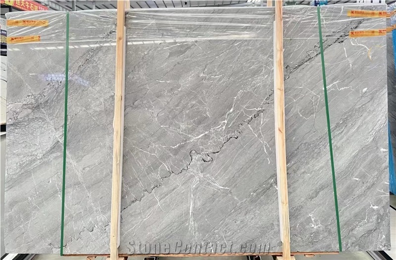 Silver Grey Marble Slabs, Floor Tiles
