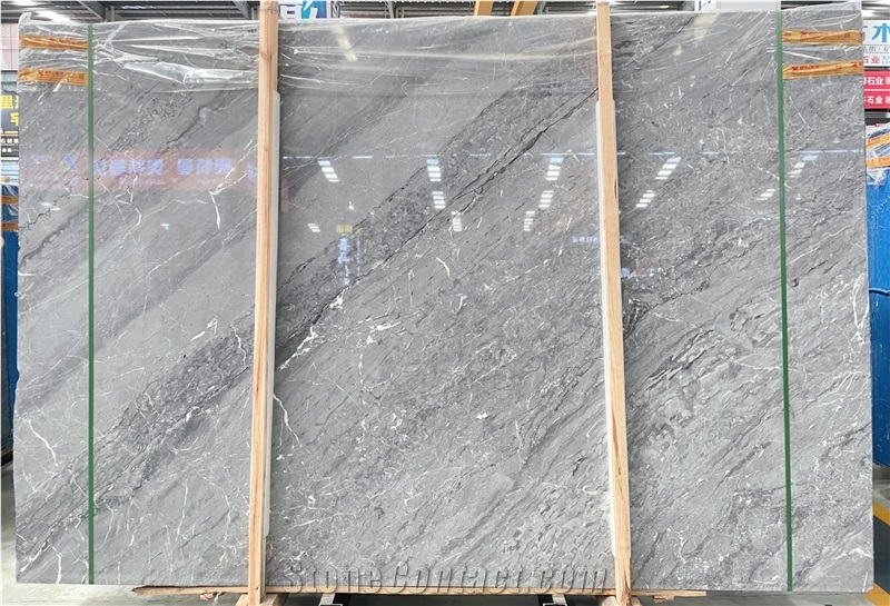 Silver Grey Marble Slabs, Floor Tiles