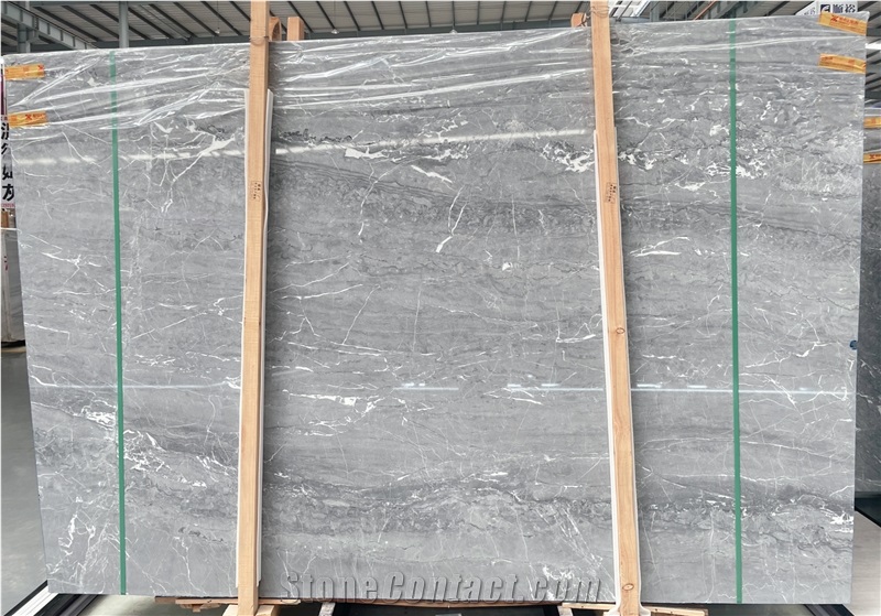 Silver Grey Marble Slabs, Floor Tiles