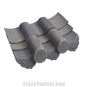 Traditional Style Korean Japanese Roof Tiles For Hanok House