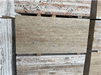 Beige Travertine Polished Tiles