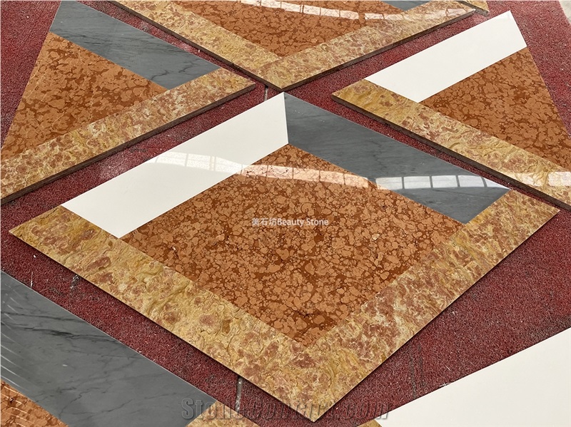 3D Classic Design Flooring Waterjet Pattern Medallions