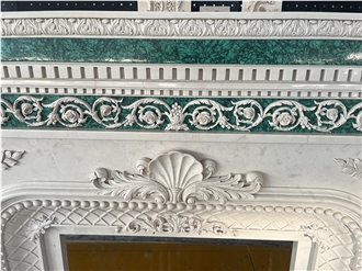 Advanced Luxury Handmade Carving Indoor Fireplace