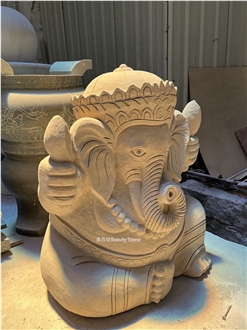 Animal Sculpture Elephant Lion Design