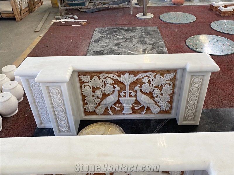 Customized Carvings For Russian Churches Fireplace