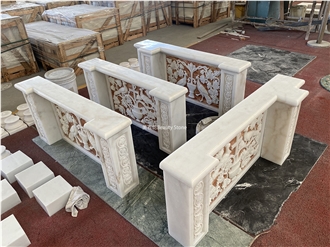 Handmade Carvings Customized For Russian Churches Fireplace