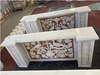 Handmade Carvings Customized For Russian Churches Fireplace