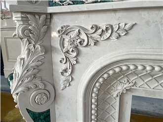 Luxury Custom High-End Handmade Carving Fireplace