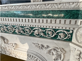 Luxury Custom High-End Handmade Carving Fireplace