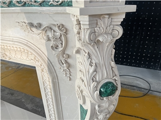 Luxury Custom High-End Handmade Carving Fireplace