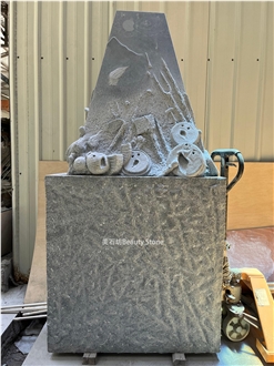 Mountain Design Sense High Relief Sculpture