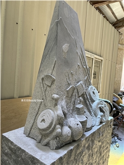 Mountain Design Sense High Relief Sculpture