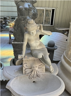 Natural Stone Angel For Outdoor Sculpture
