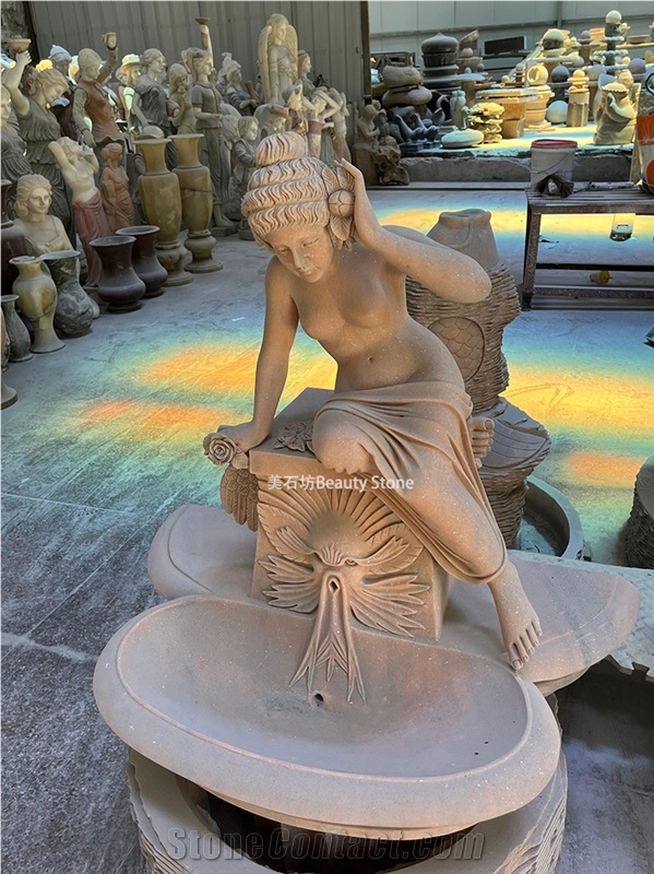 Natural Stone Angel For Outdoor Sculpture