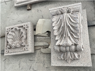 Shell Flower Classic Design Carving Outside Wall Relief
