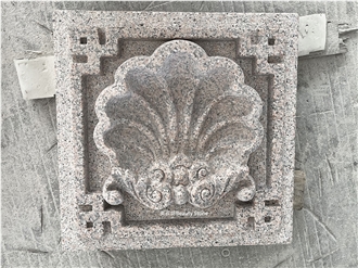 Shell Flower Classic Design Carving Outside Wall Relief