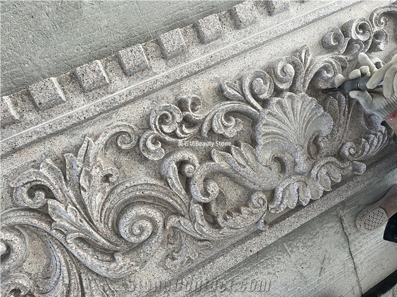 Shell Flower Classic Design Carving Outside Wall Relief
