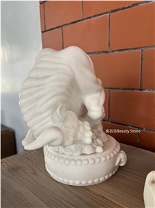 Small Desktop Sculpture Animal Ornament Eagle And Cow