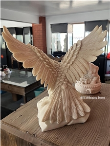 Small Desktop Sculpture Animal Ornament Eagle And Cow