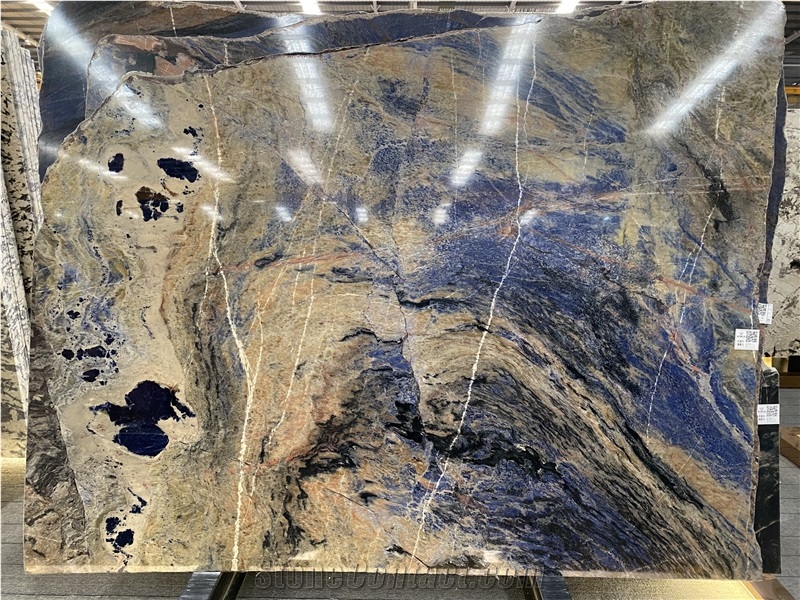 Sodalite Cloud Stone Polished Slabs